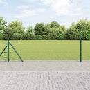 vidaXL Kültéri hatszögletű kerítés beton alapzattal 50 x 0,4 m Zöld