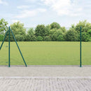 vidaXL Hatszögletű kerítés beton alappal 50 x 1,2 m PVC-bevonatos acél