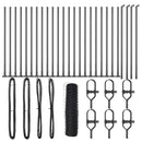 vidaXL Kerítés oszlopokkal Szürke 0.5 x 50 m PVC-bevonatos acél