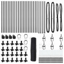 vidaXL Kerítés oszlopokkal Szürke 0.8 x 50 m PVC-bevonatos acél