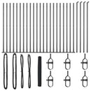 vidaXL Kerítés oszlopokkal Szürke 1.2 x 50 m PVC-bevonatos acél