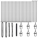 vidaXL Kerítés oszlopokkal Szürke 1.4 x 50 m PVC-bevonatos acél