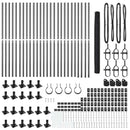 vidaXL Kerítés oszlopokkal Szürke 1.5 x 50 m PVC-bevonatos acél