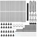 vidaXL Kerítés oszlopokkal Szürke 1.6 x 50 m PVC-bevonatos acél