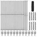 vidaXL Kerítés oszlopokkal Szürke 0.5 x 100 m PVC-bevonatos acél