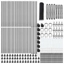 vidaXL Kerítés oszlopokkal Szürke 0.6 x 100 m PVC-bevonatos acél