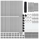 vidaXL Kerítés oszlopokkal Szürke 1 x 100 m PVC-bevonatos acél