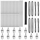 vidaXL Kerítés oszlopokkal Szürke 1.6 x 100 m PVC-bevonatos acél