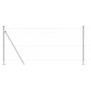 vidaXL Kerítés oszlopokkal Ezüst 0.8 x 10 m PVC-bevonatos acél