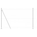 vidaXL Kerítés oszlopokkal Ezüst 1.4 x 10 m PVC-bevonatos acél