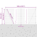 vidaXL Hegesztett Drótháló Beton Alappal 10 x 1,5 m (Sz x M)