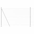 vidaXL Kerítés oszlopokkal Ezüst 1.4 x 25 m PVC-bevonatos acél