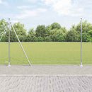 vidaXL Kerítés oszlopokkal Ezüst 1.4 x 25 m PVC-bevonatos acél
