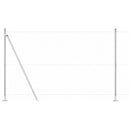 vidaXL Kerítés oszlopokkal Ezüst 1.5 x 25 m PVC-bevonatos acél