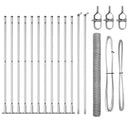 vidaXL Kerítés oszlopokkal Ezüst 1.6 x 25 m PVC-bevonatos acél