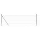 vidaXL Kerítés oszlopokkal Ezüst 0.6 x 50 m PVC-bevonatos acél