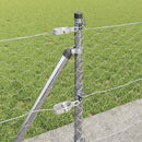 vidaXL Kerítés oszlopokkal Ezüst 0.6 x 50 m PVC-bevonatos acél