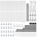 vidaXL Kerítés oszlopokkal Ezüst 1.2 x 50 m PVC-bevonatos acél