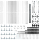 vidaXL Kerítés oszlopokkal Ezüst 1.2 x 50 m PVC-bevonatos acél