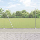 vidaXL Kerítés oszlopokkal Ezüst 1.6 x 50 m PVC-bevonatos acél