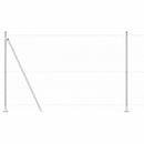 vidaXL Kerítés oszlopokkal Ezüst 1.5 x 100 m PVC-bevonatos acél