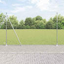 vidaXL Kerítés oszlopokkal Ezüst 1.6 x 100 m PVC-bevonatos acél