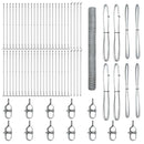 vidaXL Kerítés oszlopokkal Ezüst 1.6 x 100 m PVC-bevonatos acél