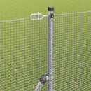 vidaXL Kerítés oszlopokkal Ezüst 1.5 x 10 m Acél