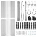 vidaXL Kerítés oszlopokkal Ezüst 1.4 x 25 m Acél