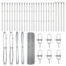 vidaXL Kerítés oszlopokkal Ezüst 0.6 x 50 m Acél