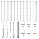 vidaXL Kerítés oszlopokkal Ezüst 1.2 x 50 m Acél