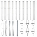 vidaXL Kerítés oszlopokkal Ezüst 1.6 x 50 m Acél