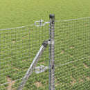 vidaXL Talajra rögzíthető hegesztett drótkerítés 100 x 0,4 m Ezüst