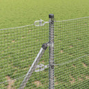 vidaXL Hegesztett dróthálós kerítés talaj rögzítés 100 x 0,6 m Ezüst