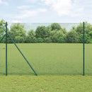 vidaXL Kültéri hegesztett drótkerítés talaj rögzítő 10 x 1,6 m Zöld
