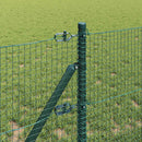 vidaXL Hegesztett dróthálós kerítés talaj rögzítés 50 x 0,8 m Zöld