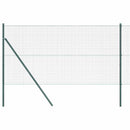 vidaXL Kerítés oszlopokkal Zöld 1.2 x 50 m Acél