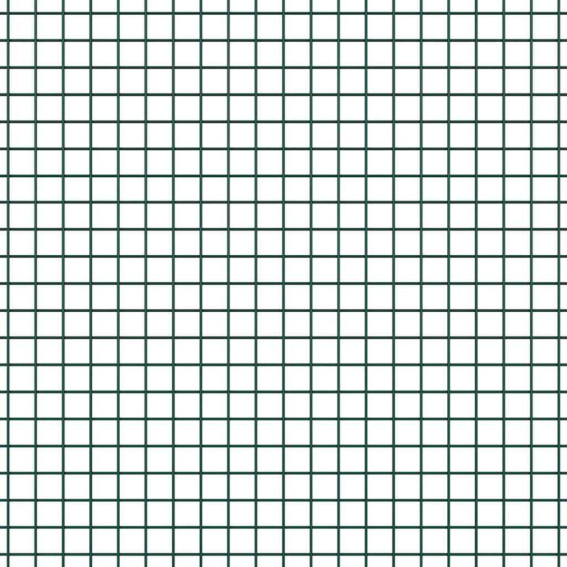 vidaXL Kerítés oszlopokkal Zöld 1.4 x 50 m Acél