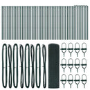 vidaXL Kerítés oszlopokkal Zöld 0.5 x 100 m Acél