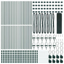 vidaXL Kerítés oszlopokkal Zöld 0.6 x 100 m Acél