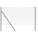vidaXL Kerítés oszlopokkal Szürke 1.2 x 10 m Acél