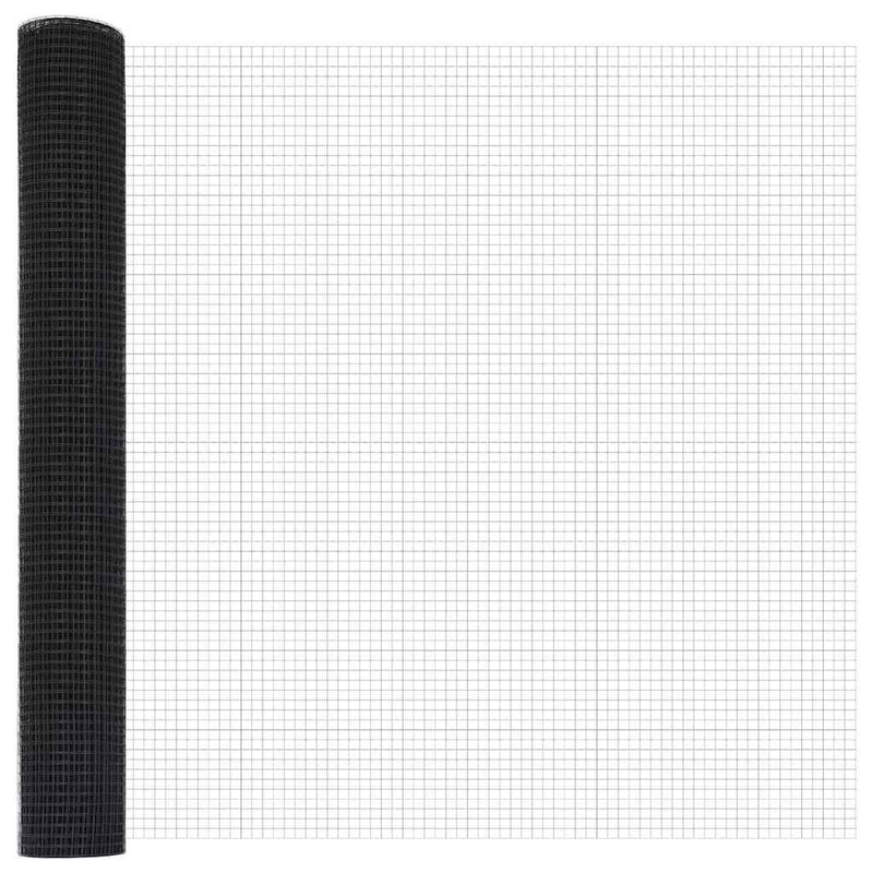 vidaXL Kerítés oszlopokkal Szürke 1.2 x 10 m Acél