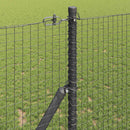 vidaXL Kültéri hegesztett drótkerítés talaj rögzítő 10 x 1,4 m Szürke