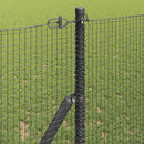 vidaXL Talajra rögzíthető hegesztett drótkerítés 25 x 1,2 m Szürke