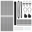 vidaXL Talajra rögzíthető hegesztett drótkerítés 25 x 1,5 m (Sz x M)
