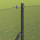 vidaXL Talajra rögzíthető hegesztett drótkerítés 25 x 1,6 m Szürke