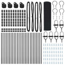 vidaXL Kerítés oszlopokkal Szürke 0.6 x 50 m Acél