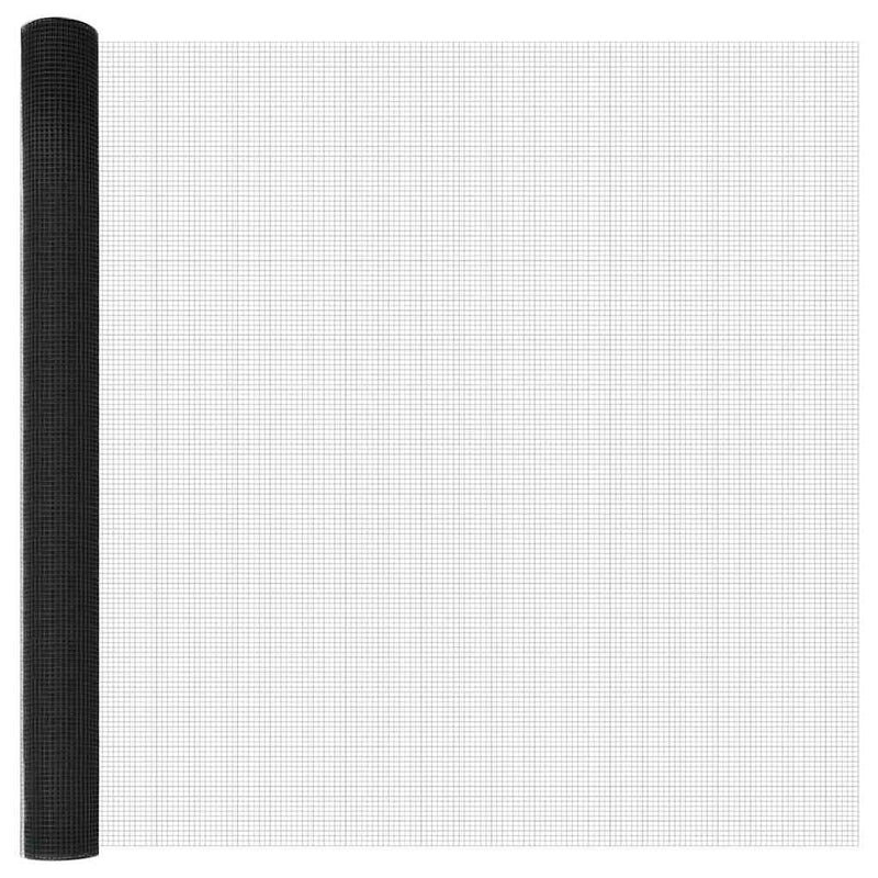 vidaXL Kerítés oszlopokkal Szürke 1.5 x 50 m Acél