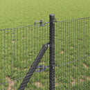 vidaXL Talajra rögzíthető hegesztett drótkerítés 100 x 0,8 m (Sz x M)