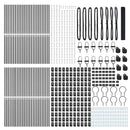 vidaXL Kerítés oszlopokkal Szürke 1 x 100 m Acél